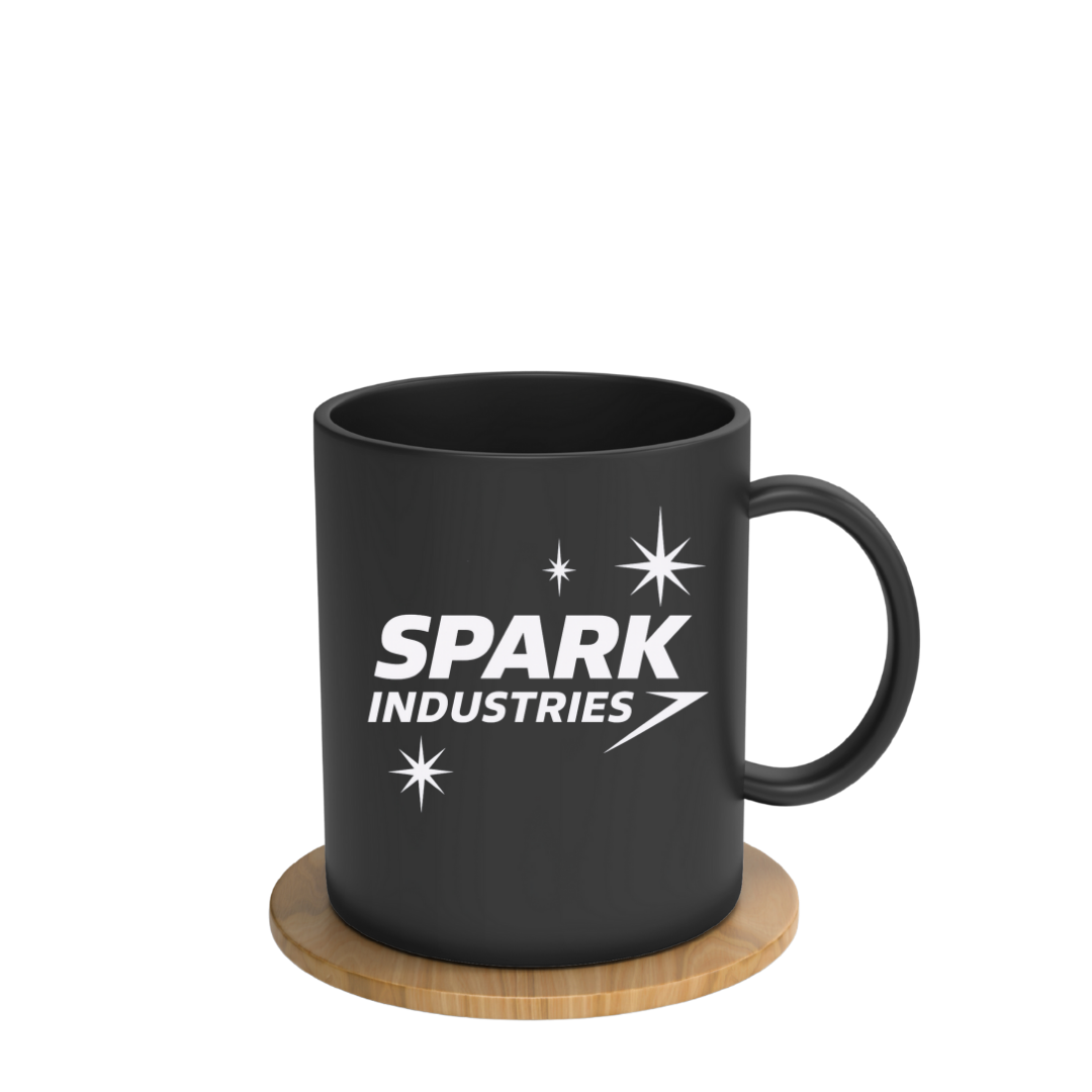 Black and White Minimalist Mug Mockup Facebook Post