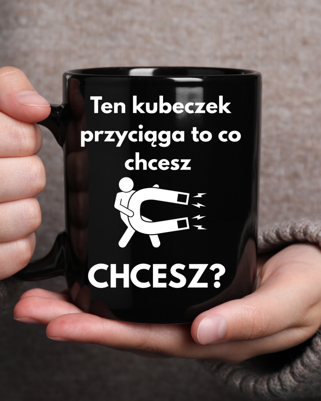 Black and White Simple Mug Mockup Instagram Post